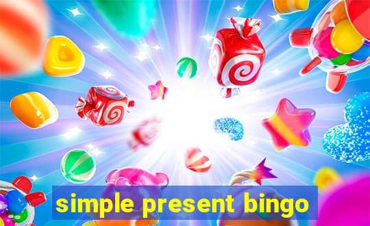 simple present bingo