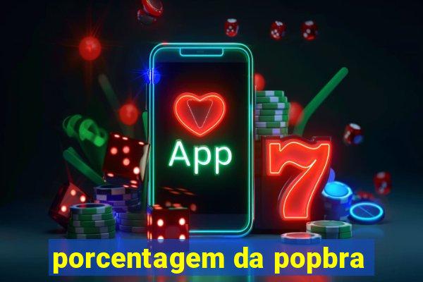 porcentagem da popbra