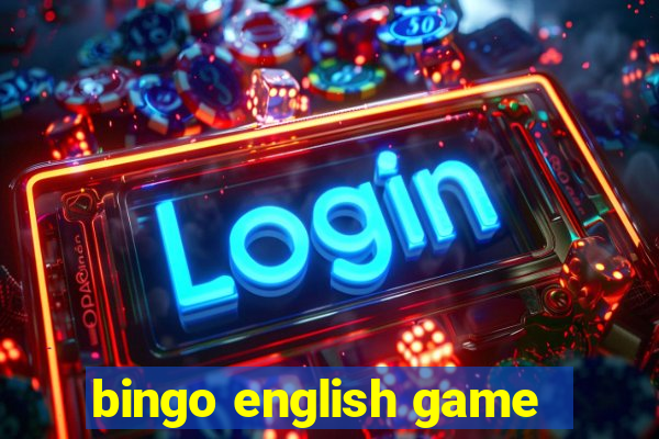 bingo english game