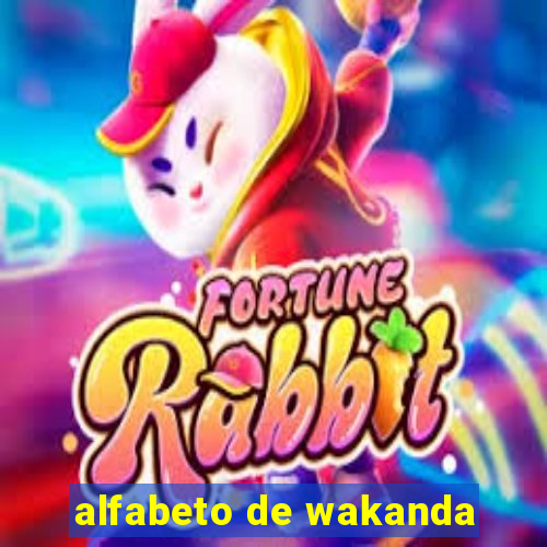 alfabeto de wakanda