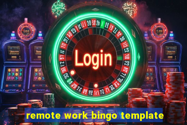 remote work bingo template