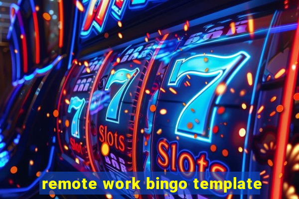 remote work bingo template