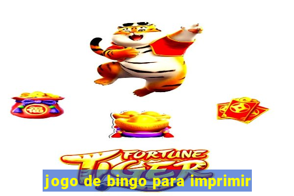 jogo de bingo para imprimir