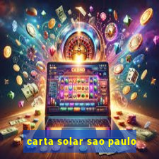 carta solar sao paulo