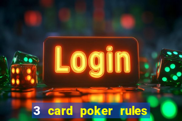 3 card poker rules in casino