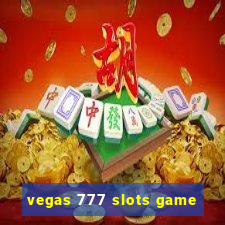 vegas 777 slots game