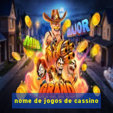 nome de jogos de cassino