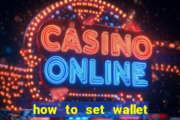 how to set wallet password in bingo plus