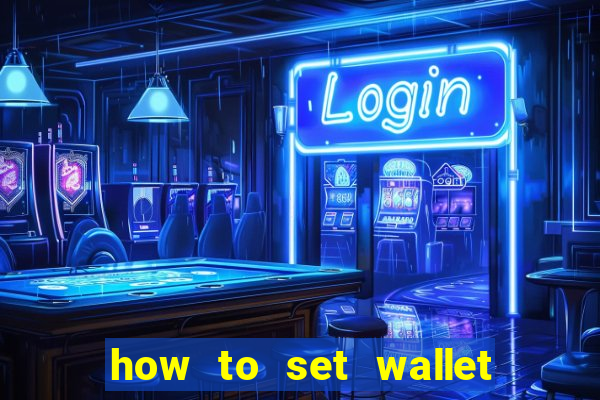 how to set wallet password in bingo plus