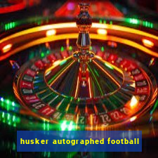 husker autographed football