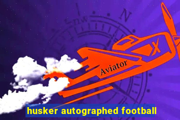 husker autographed football