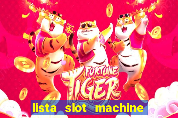 lista slot machine da bar