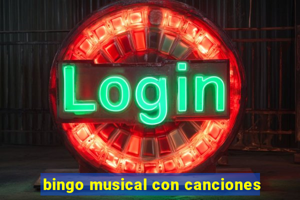 bingo musical con canciones