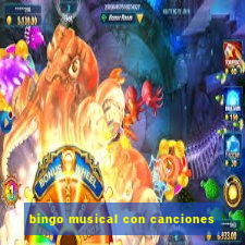 bingo musical con canciones