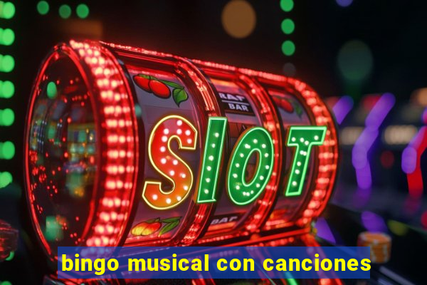 bingo musical con canciones