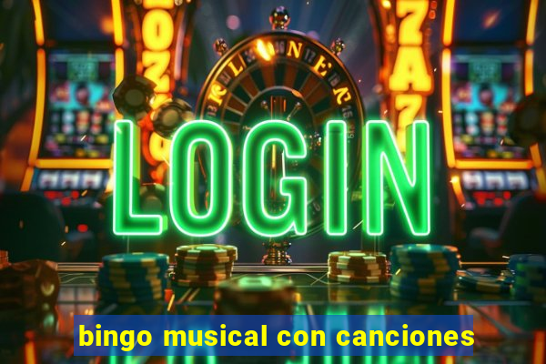 bingo musical con canciones