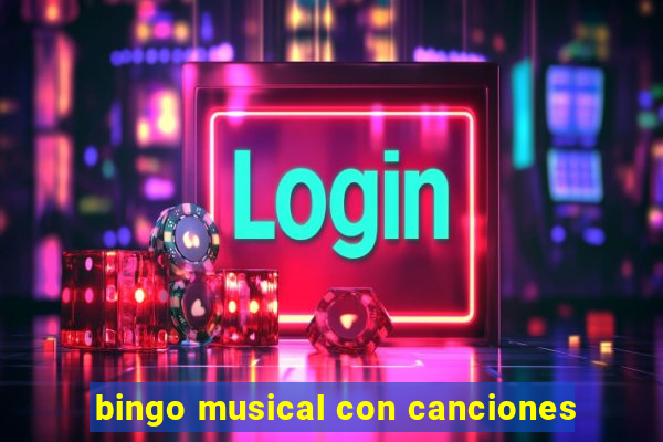 bingo musical con canciones