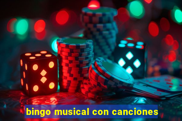 bingo musical con canciones