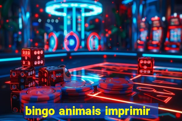 bingo animais imprimir