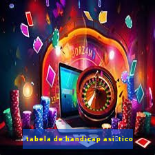 tabela de handicap asi谩tico