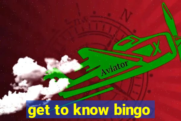 get to know bingo