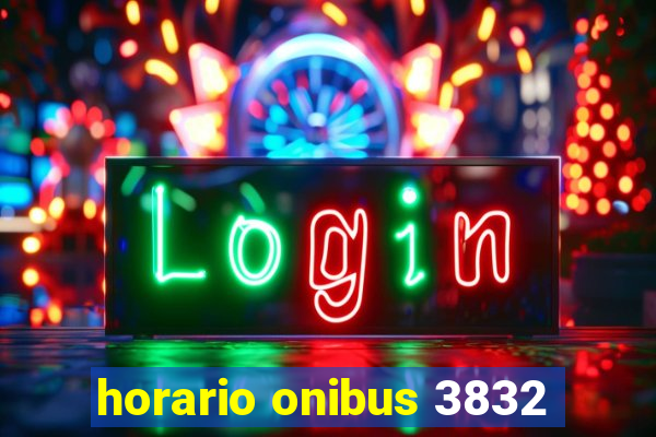 horario onibus 3832