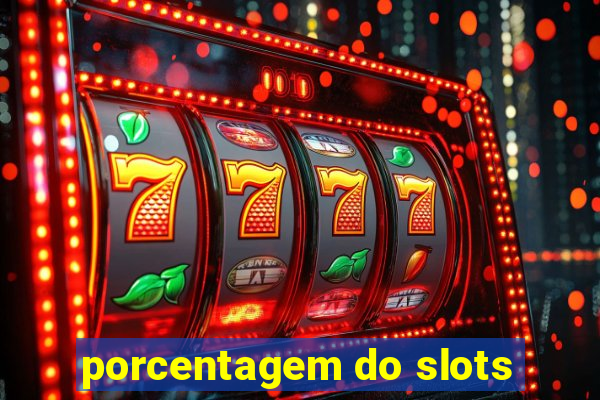 porcentagem do slots