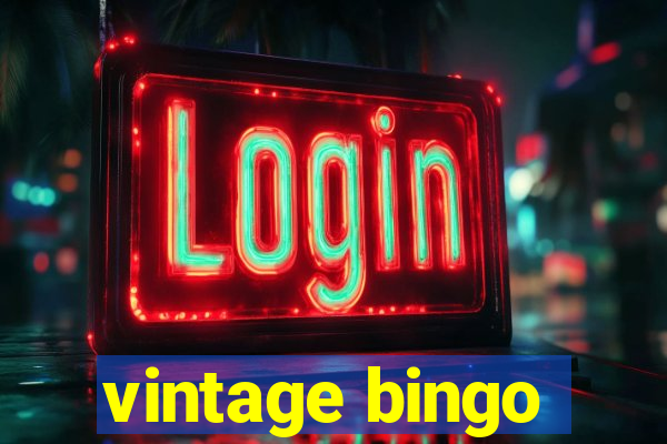 vintage bingo