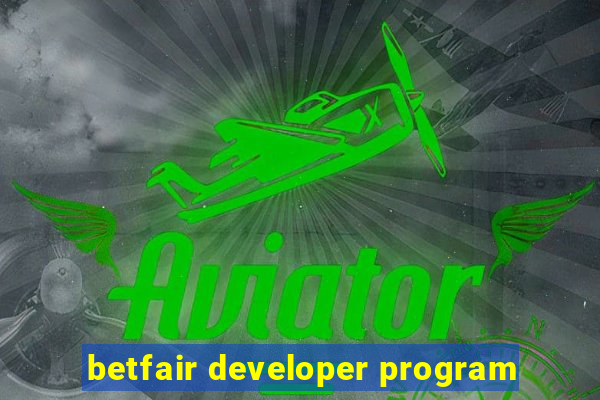 betfair developer program