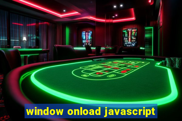 window onload javascript