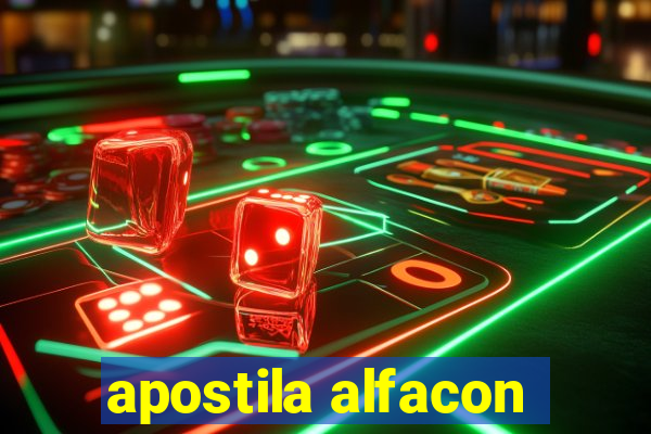 apostila alfacon