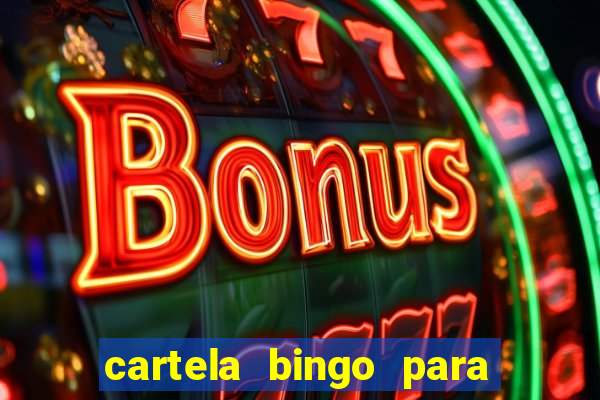 cartela bingo para cha de cozinha imprimir gratis