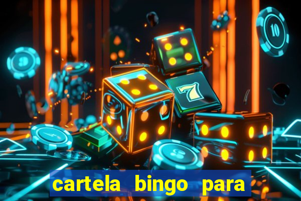 cartela bingo para cha de cozinha imprimir gratis