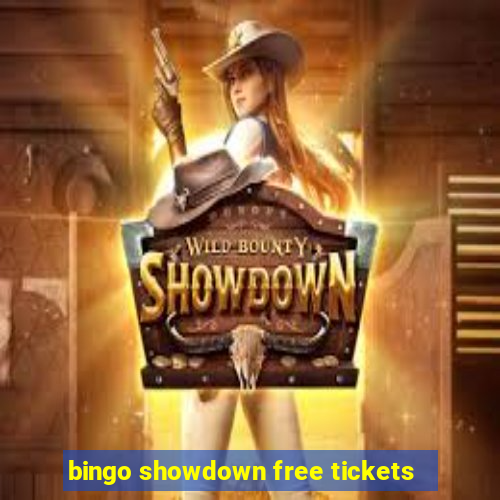 bingo showdown free tickets