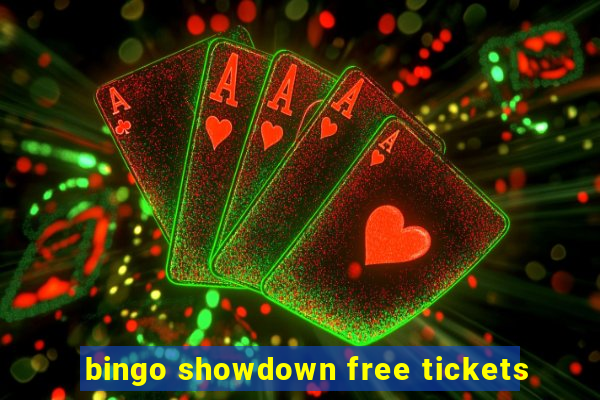 bingo showdown free tickets