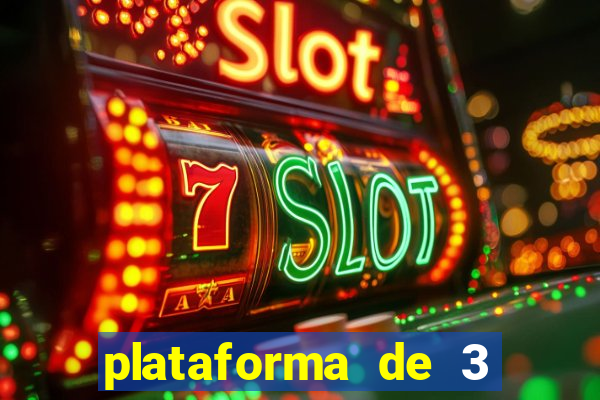 plataforma de 3 reais cassino