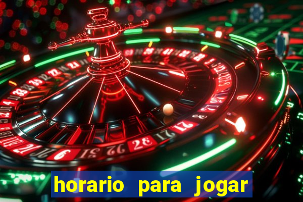 horario para jogar fortune tiger hoje