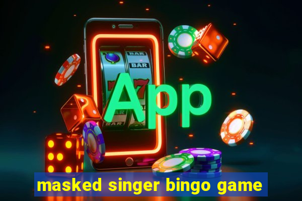 masked singer bingo game