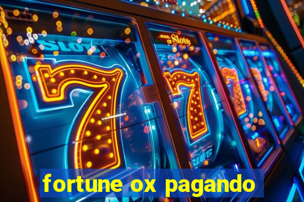 fortune ox pagando