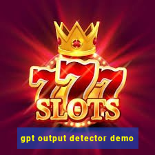 gpt output detector demo