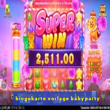 bingokarte vorlage babyparty