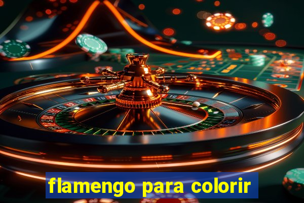 flamengo para colorir