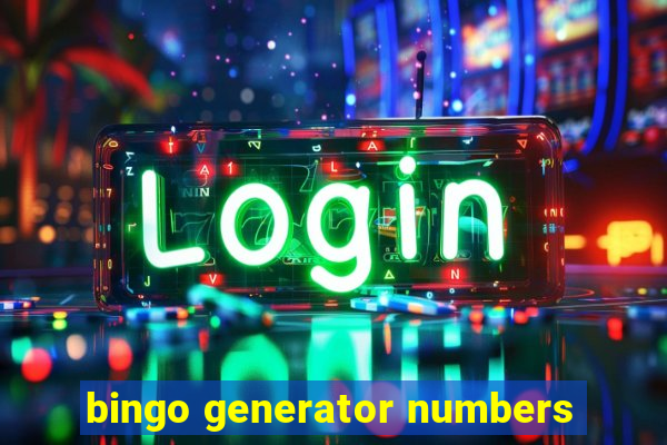 bingo generator numbers