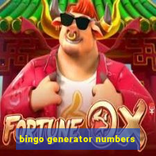 bingo generator numbers