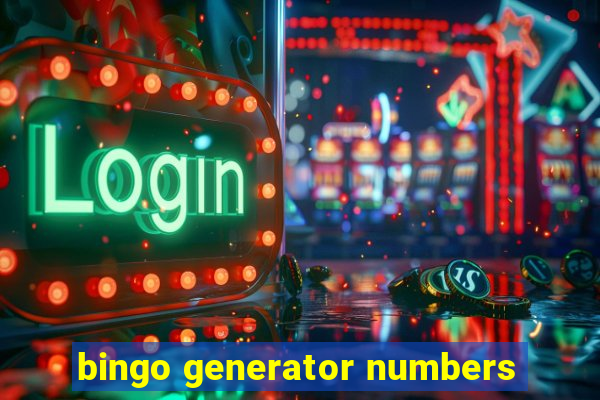 bingo generator numbers