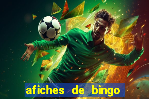 afiches de bingo para editar