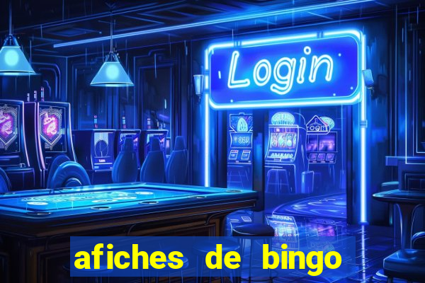 afiches de bingo para editar