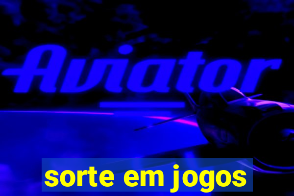 sorte em jogos