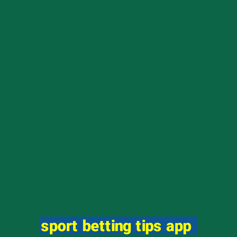 sport betting tips app