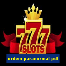 ordem paranormal pdf